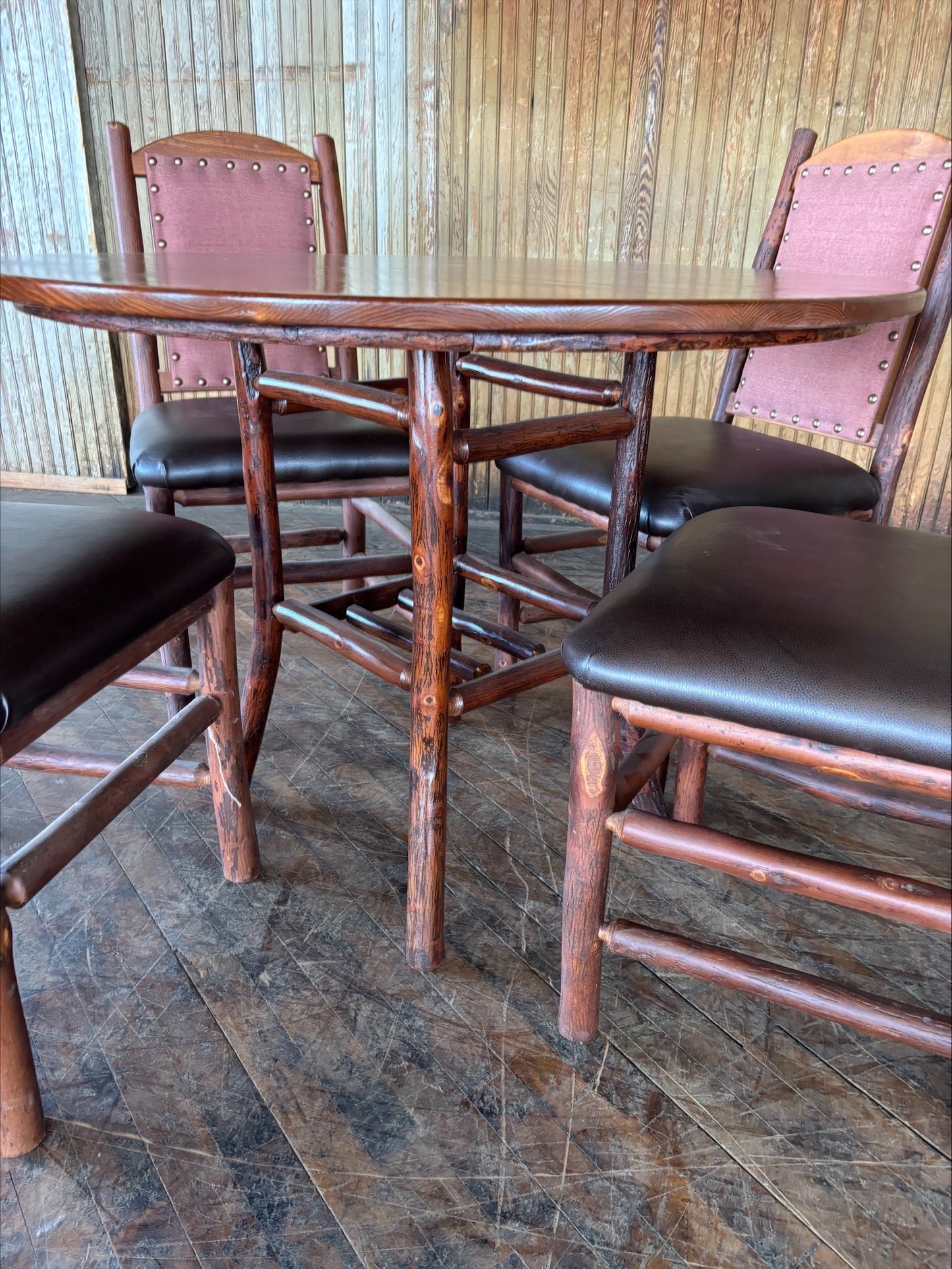 Pine Dining Table and 4 Chair Set - FREE SHIPPING