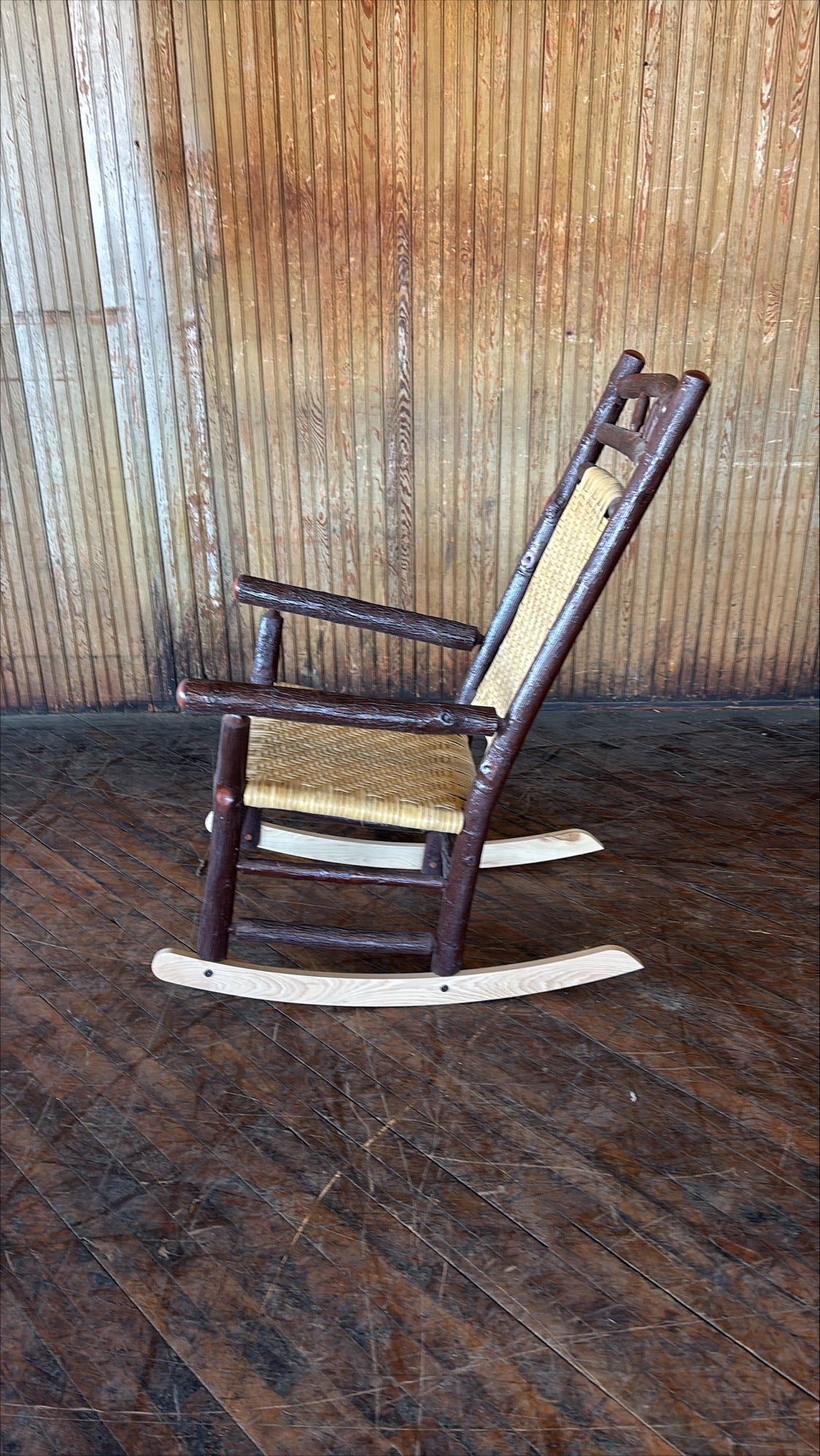 Wagon Wheel Rocking Chair - FREE SHIPPING