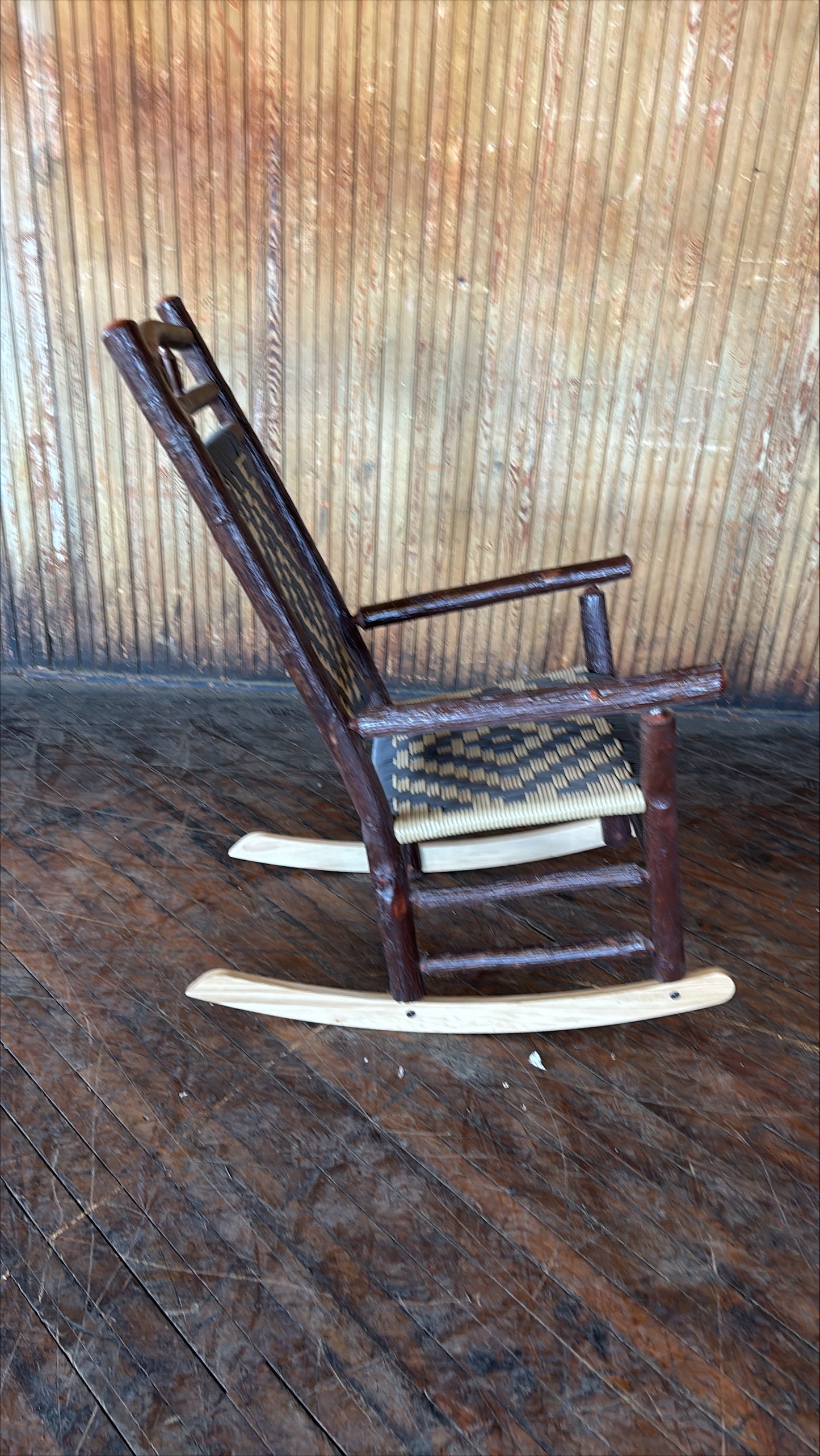 Wagon Wheel Rocking Chair - FREE SHIPPING