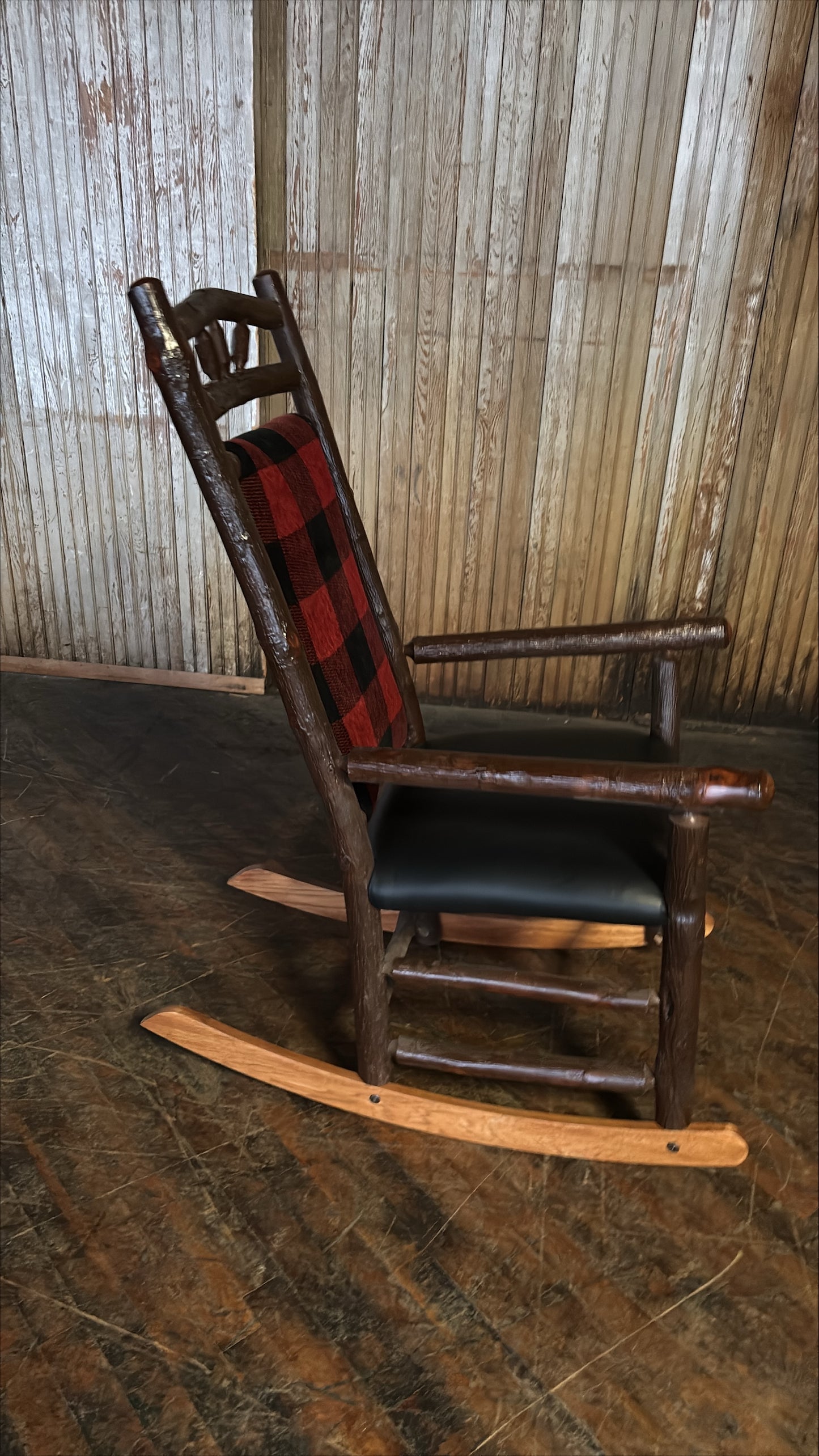 Wagon Wheel Rocking Chair - FREE SHIPPING