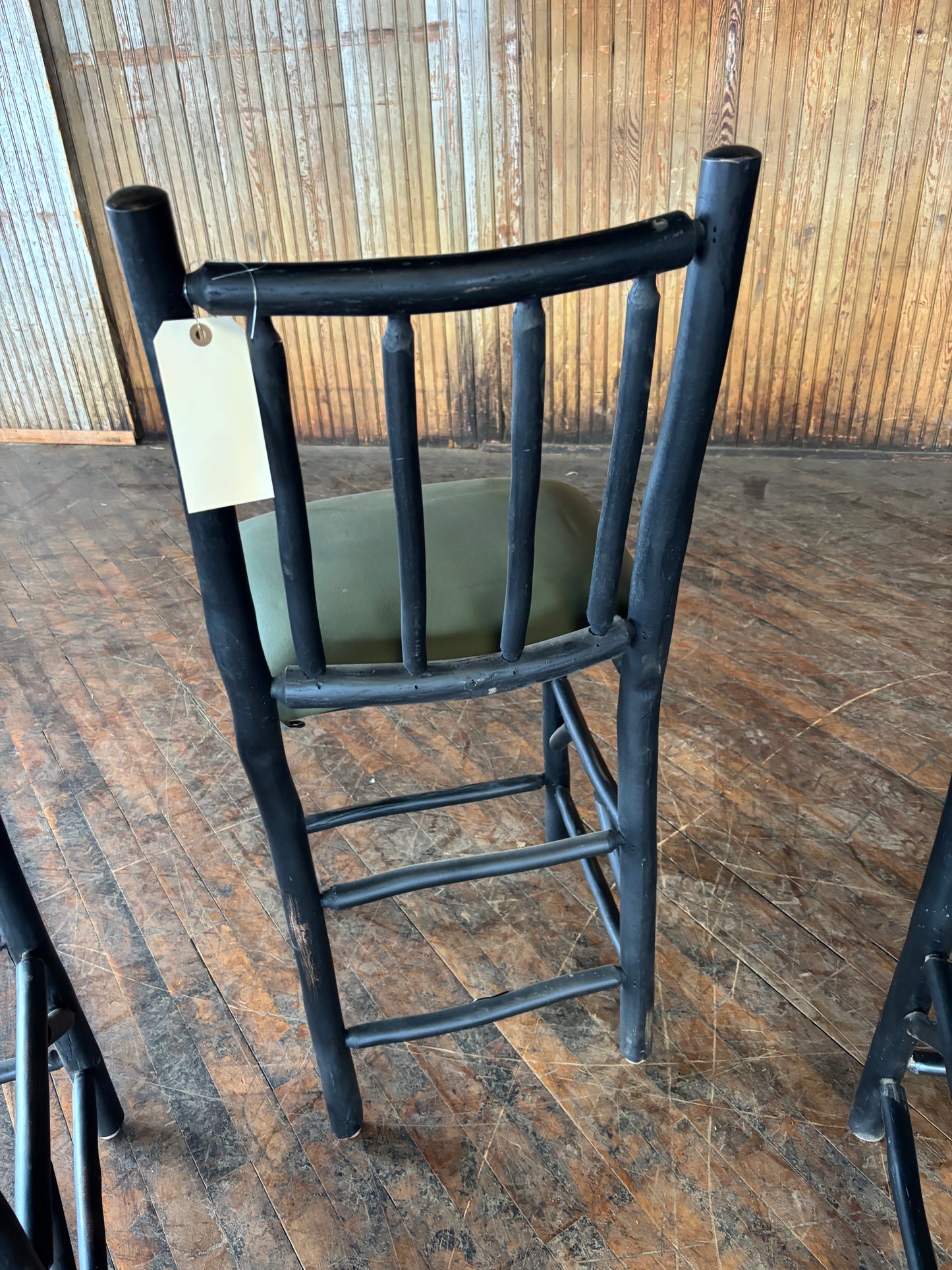 Old Hickory Barstools set of 4- FREE SHIPPING