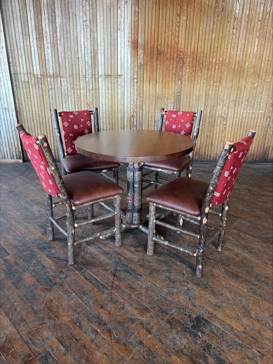 Walnut Dining Table and 4 Chair Set - FREE SHIPPING