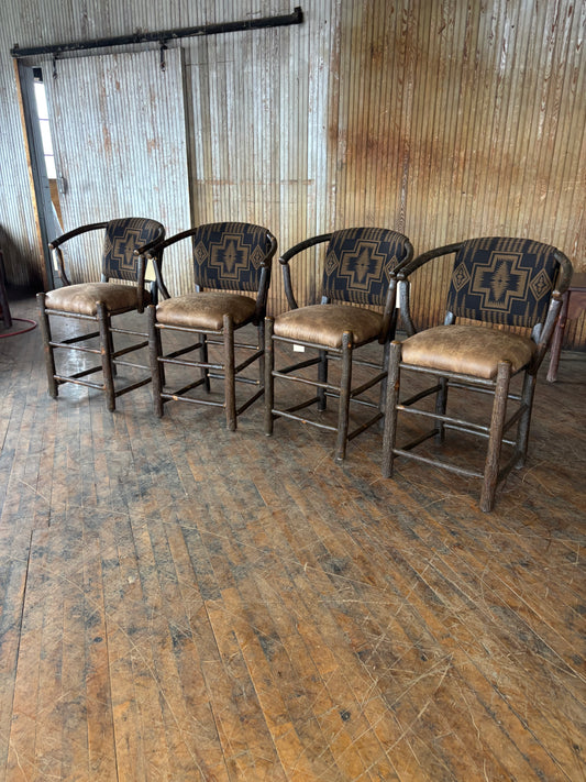 Short Arm Hoop Barstool Set of Four- FREE SHIPPING