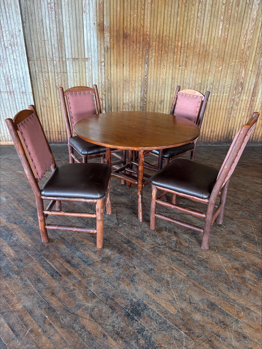 Pine Dining Table and 4 Chair Set - FREE SHIPPING