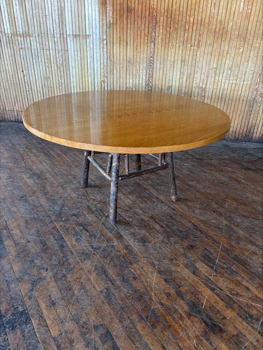 60" Oak Dining Table - FREE SHIPPING
