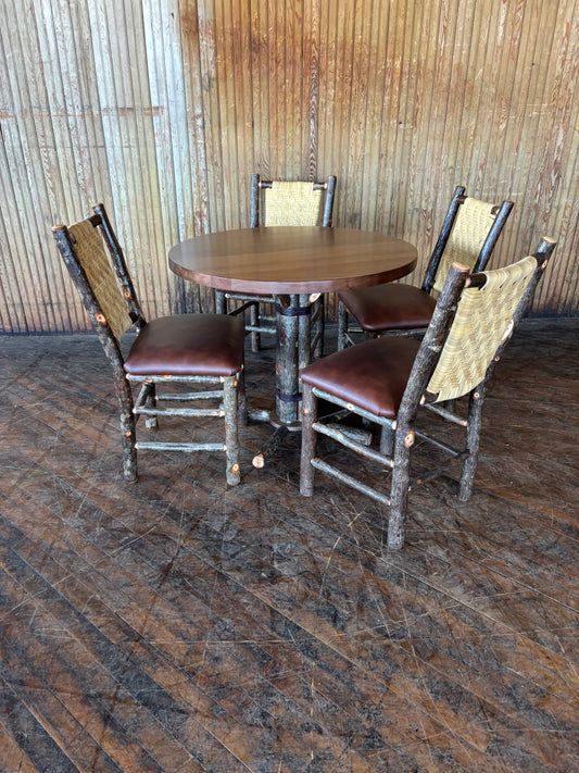 Walnut Dining Table and 4 Chair Set - FREE SHIPPING