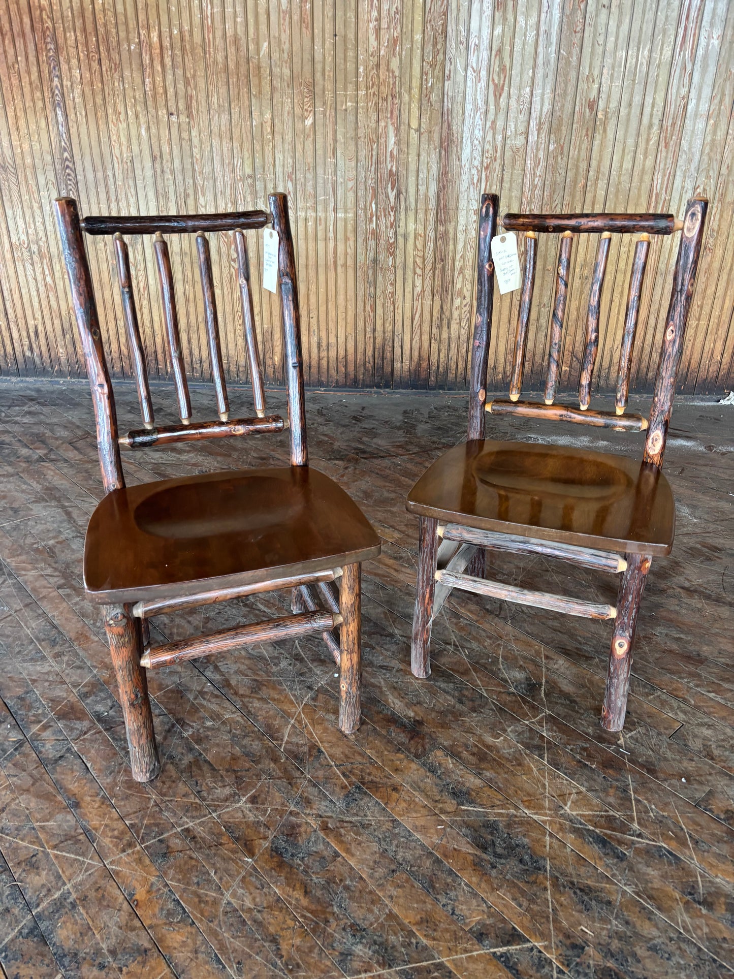 Side Chair Wooden Seat Set of Two - FREE SHIPPING