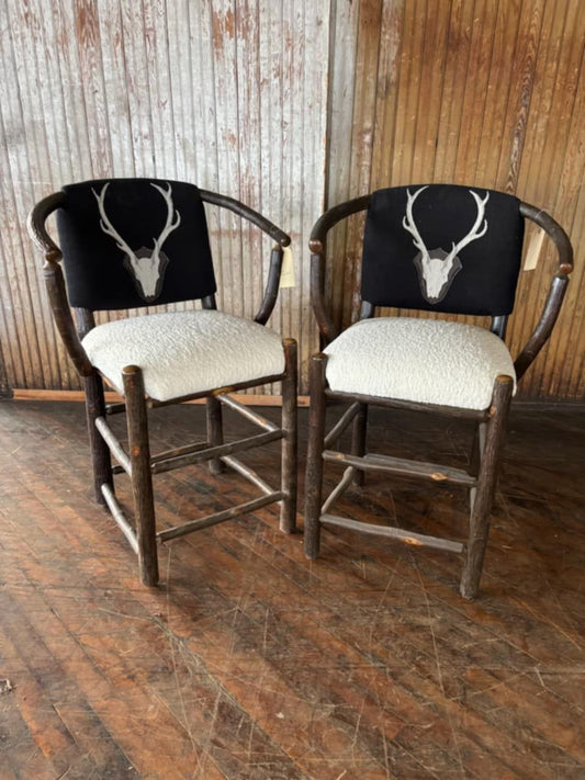 Short Arm Hoop Barstool Set - FREE SHIPPING